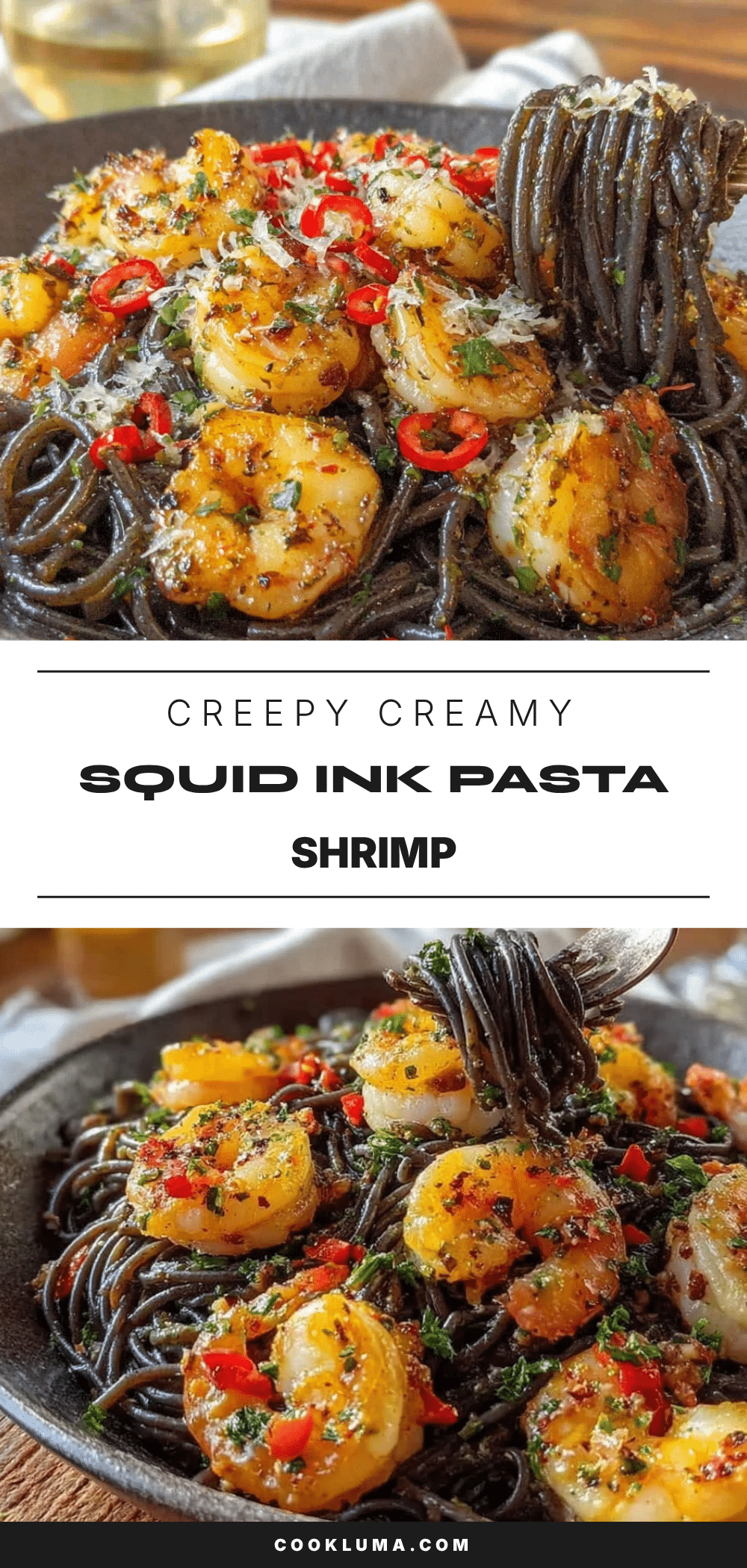black squid ink pasta recipe