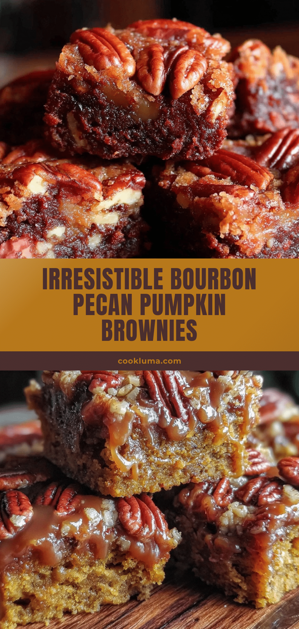 bourbon pecan brown butter pumpkin brownies recipe