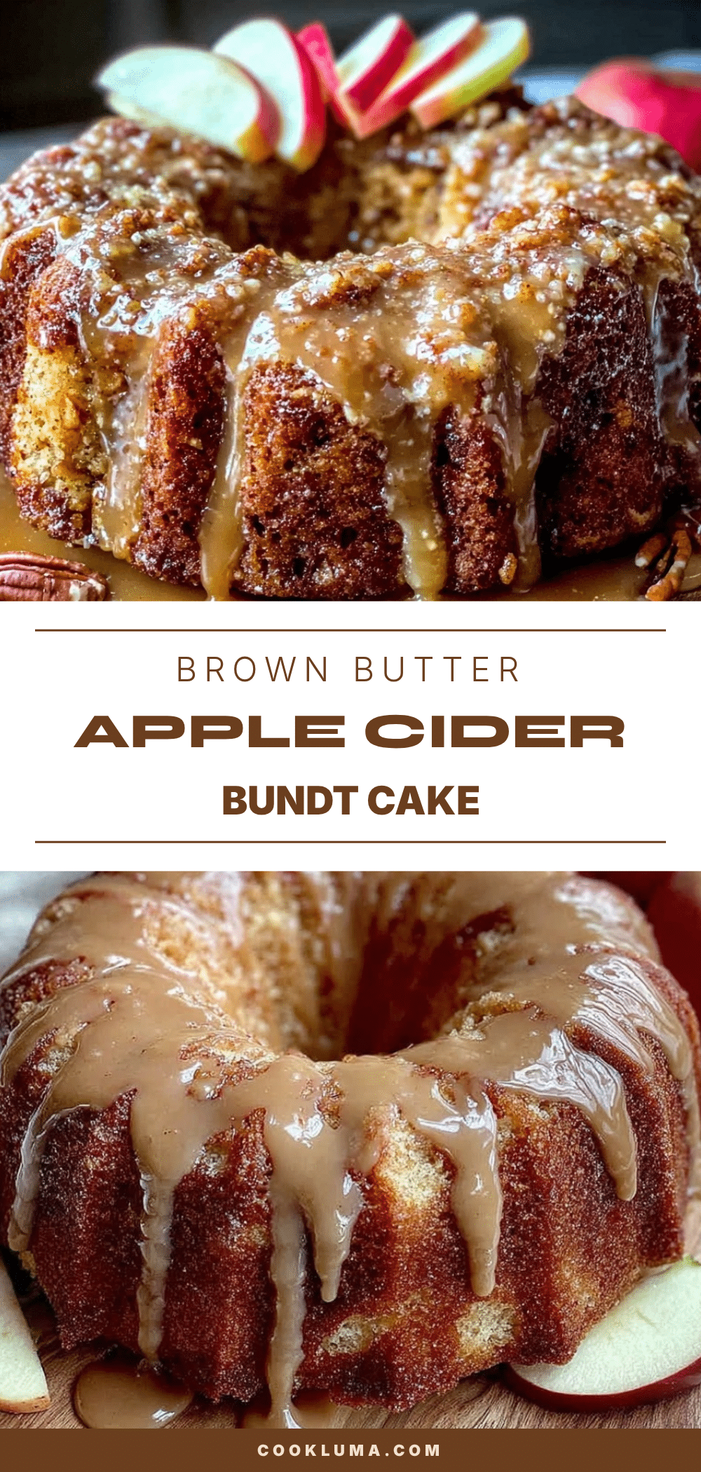 brown butter apple cider bundt cake recipe