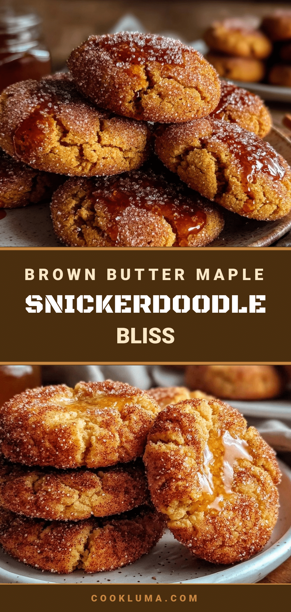 brown butter maple snickerdoodle cookies recipe