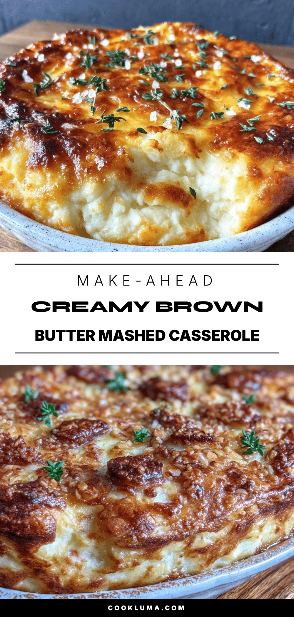 brown butter mashed potato casserole recipe