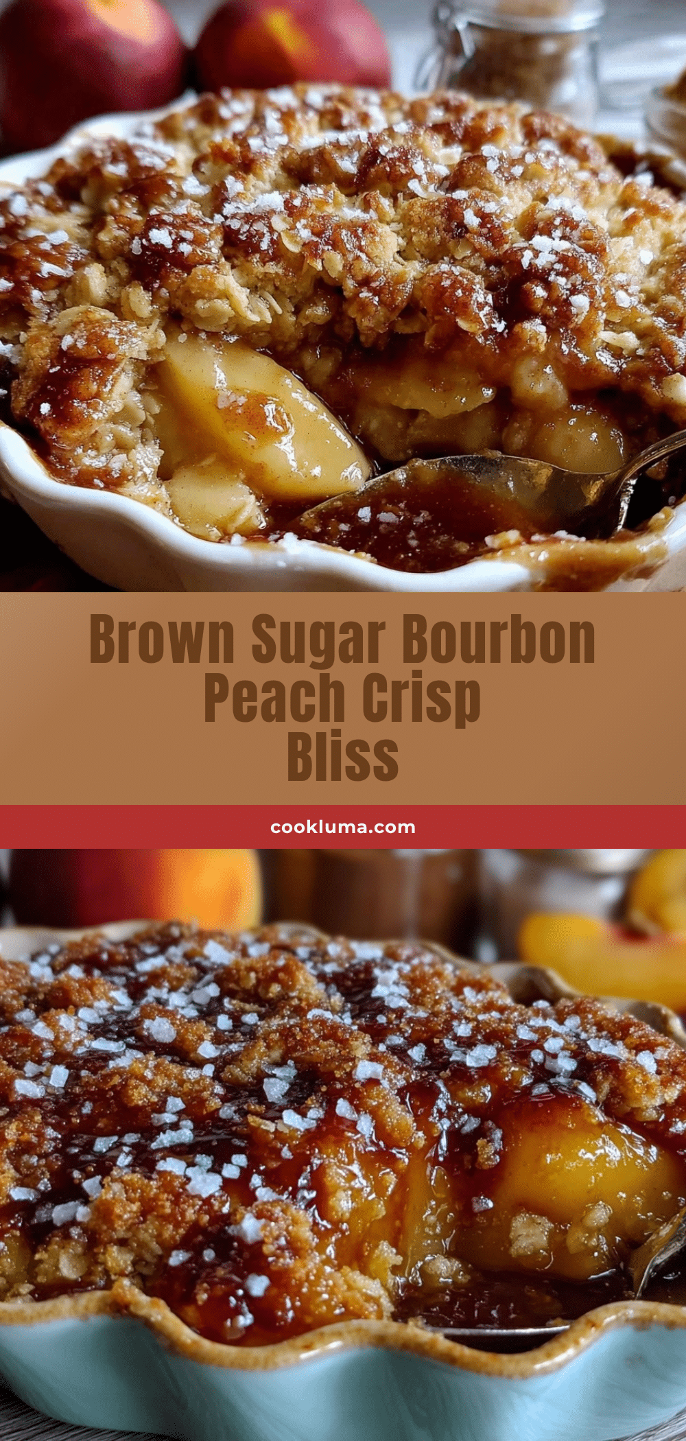 brown sugar bourbon peach crisp recipe
