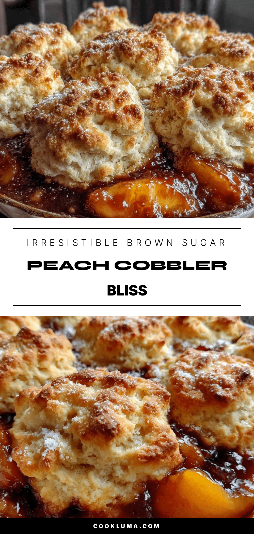 brown sugar peach cobbler recipe