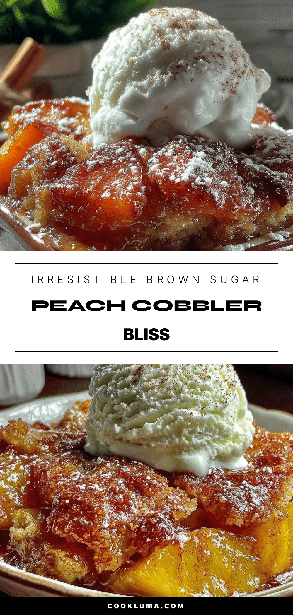 brown sugar peach cobbler recipe
