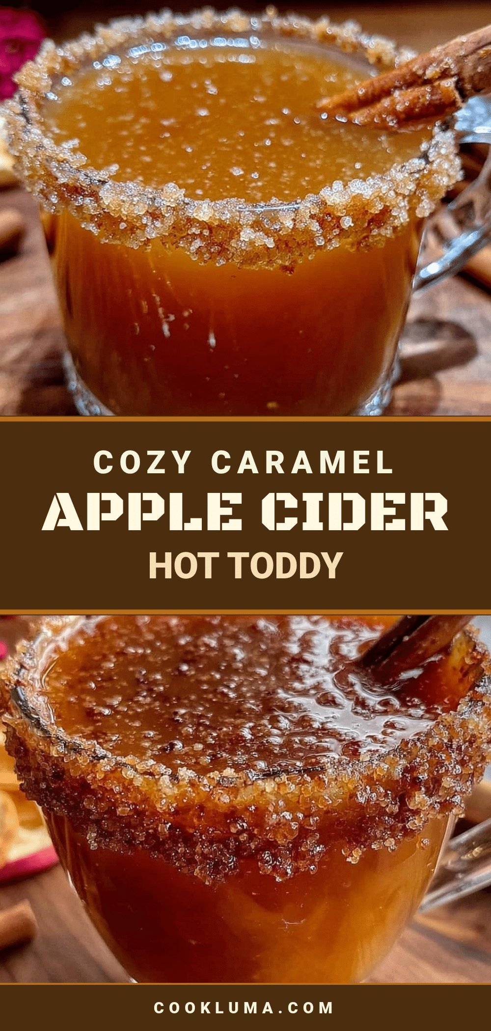 cozy caramel apple cider hot toddy recipe