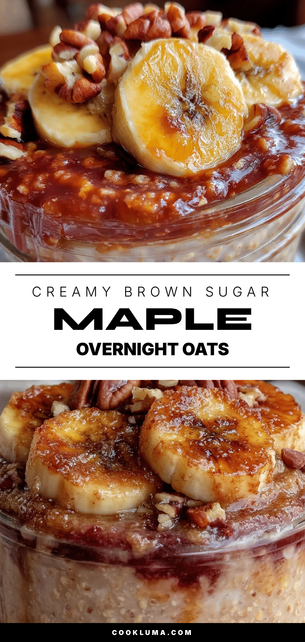 creamy brown sugar maple overnight oats recipe