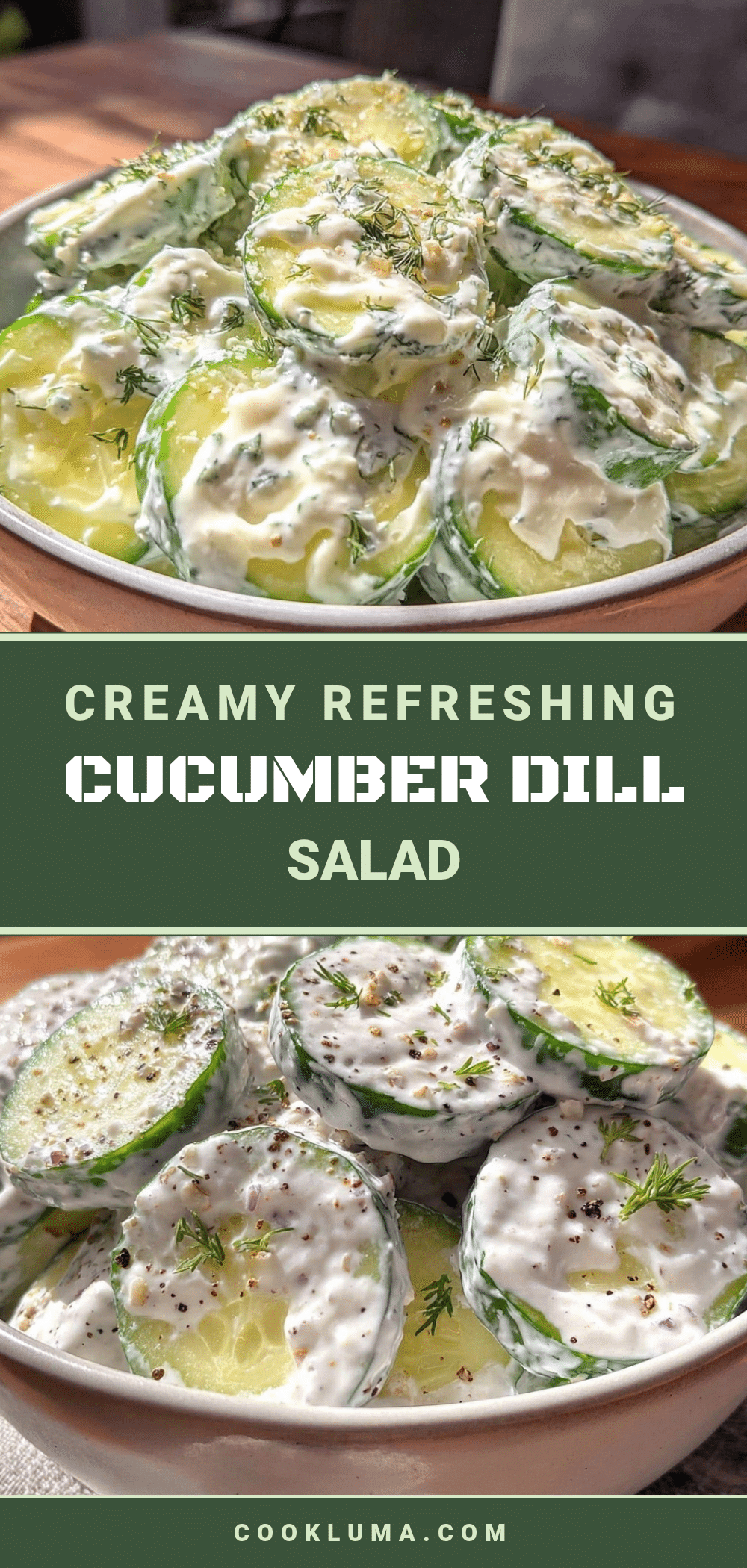 creamy cucumber dill salad recipe