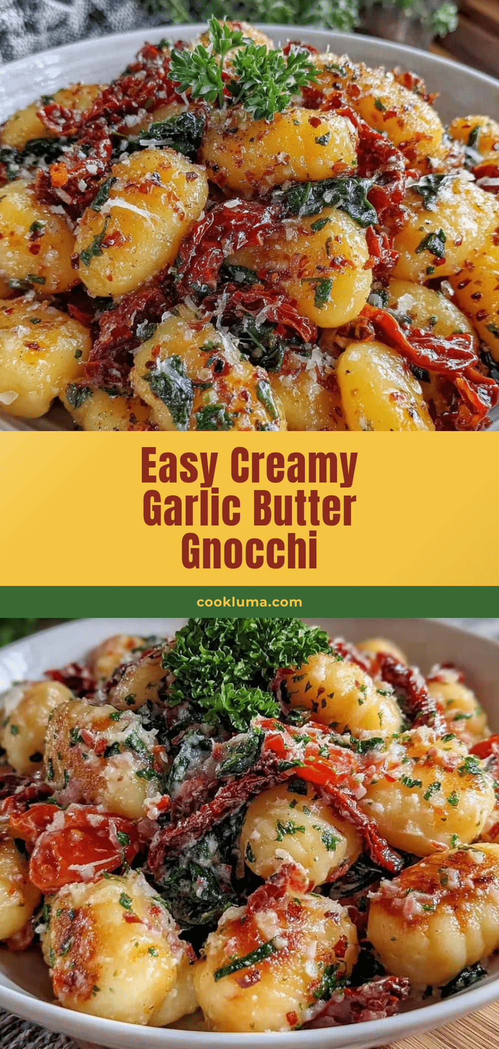 creamy garlic butter gnocchi recipe
