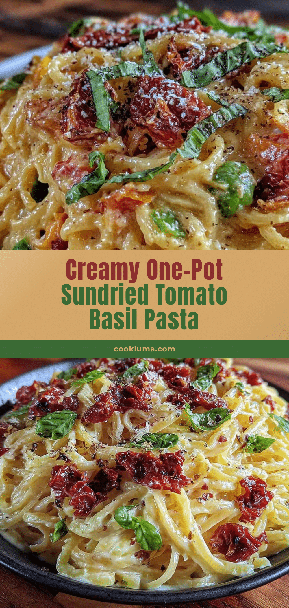 creamy one-pot sundried tomato basil pasta recipe