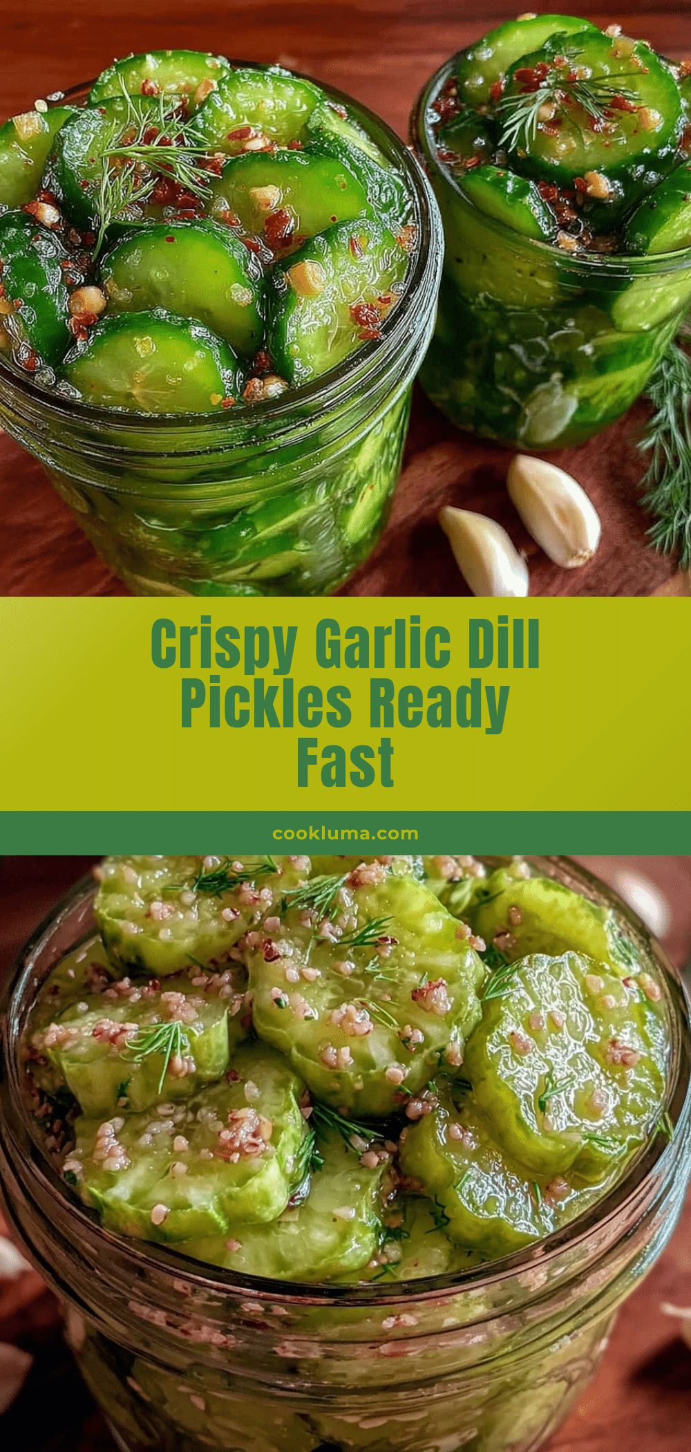 crispy garlic-dill refrigerator pickles recipe