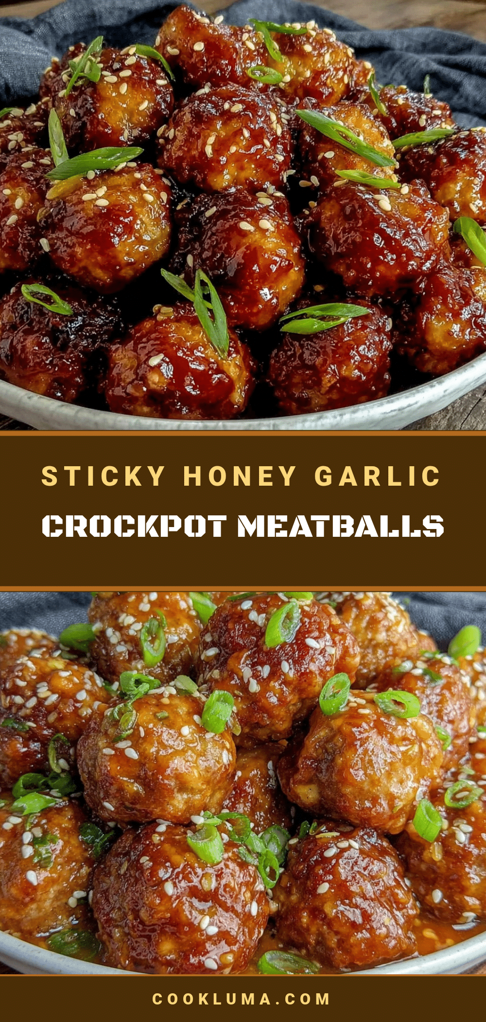 crockpot honey garlic party meatballs recipe