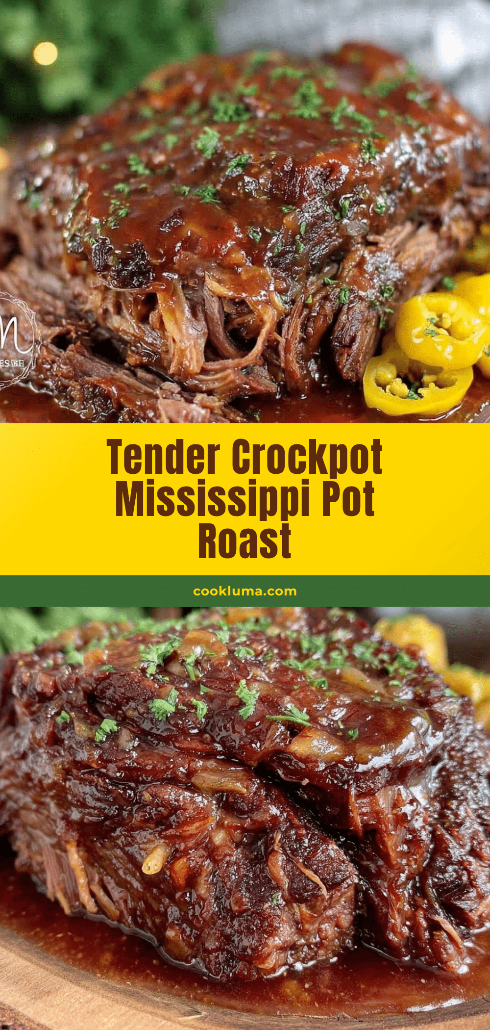 crockpot Mississippi pot roast recipe