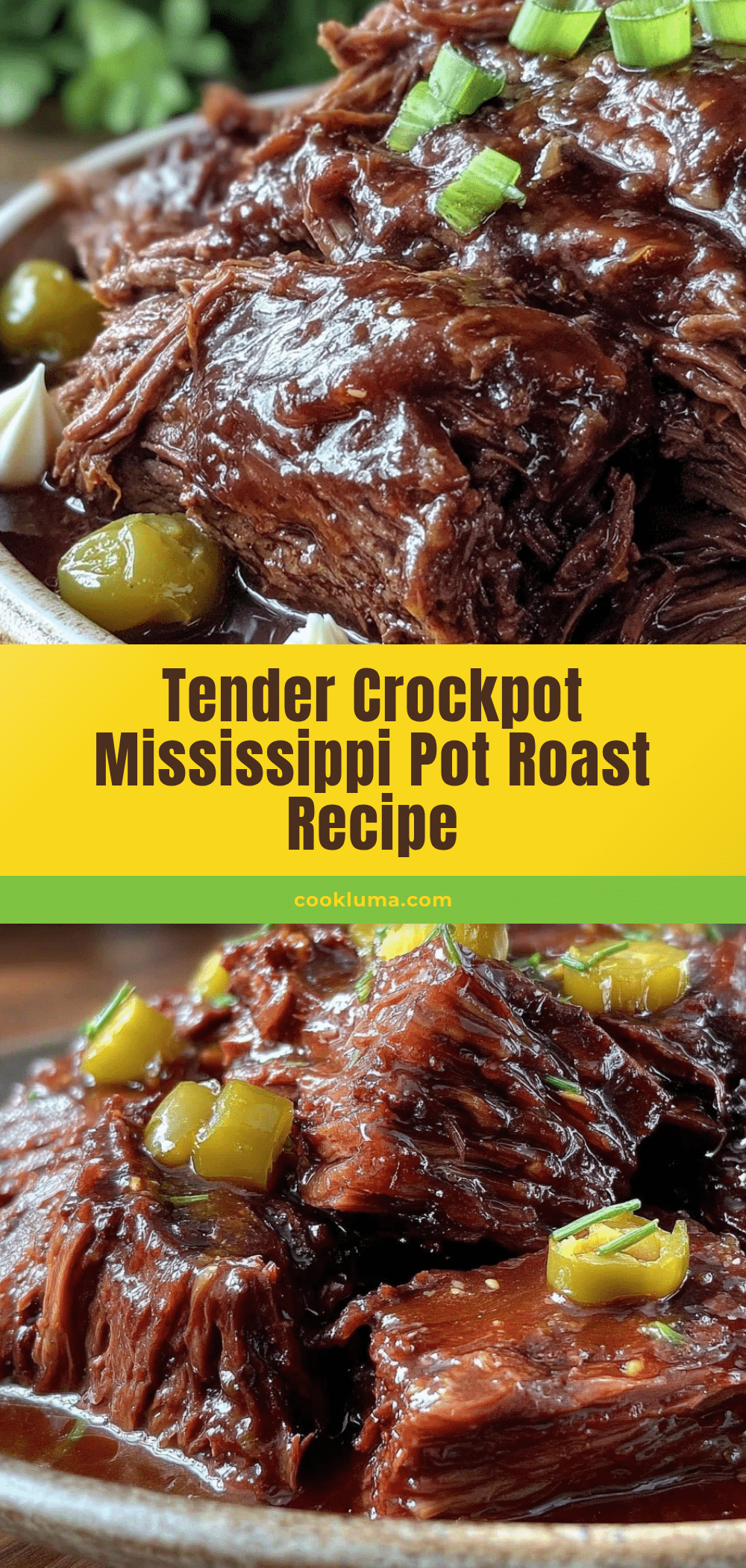 Crockpot Mississippi Pot Roast recipe
