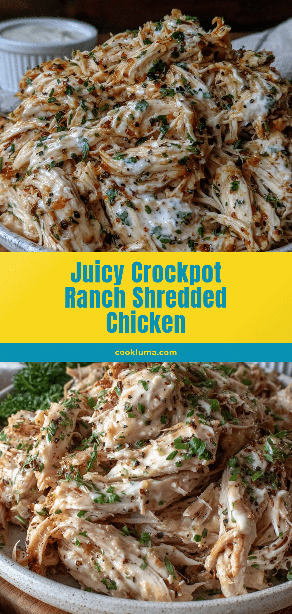 crockpot shredded chicken with ranch seasoning recipe