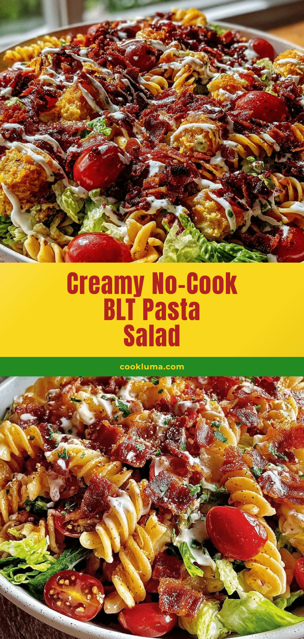 easy BLT pasta salad recipe