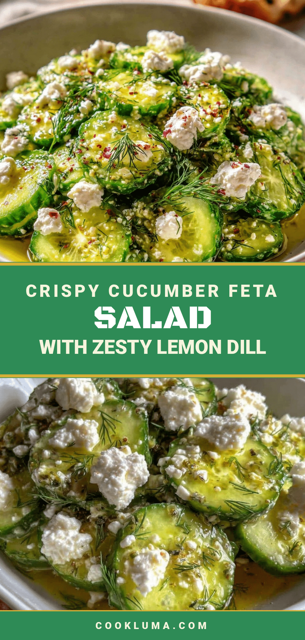 fresh crispy cucumber feta salad recipe
