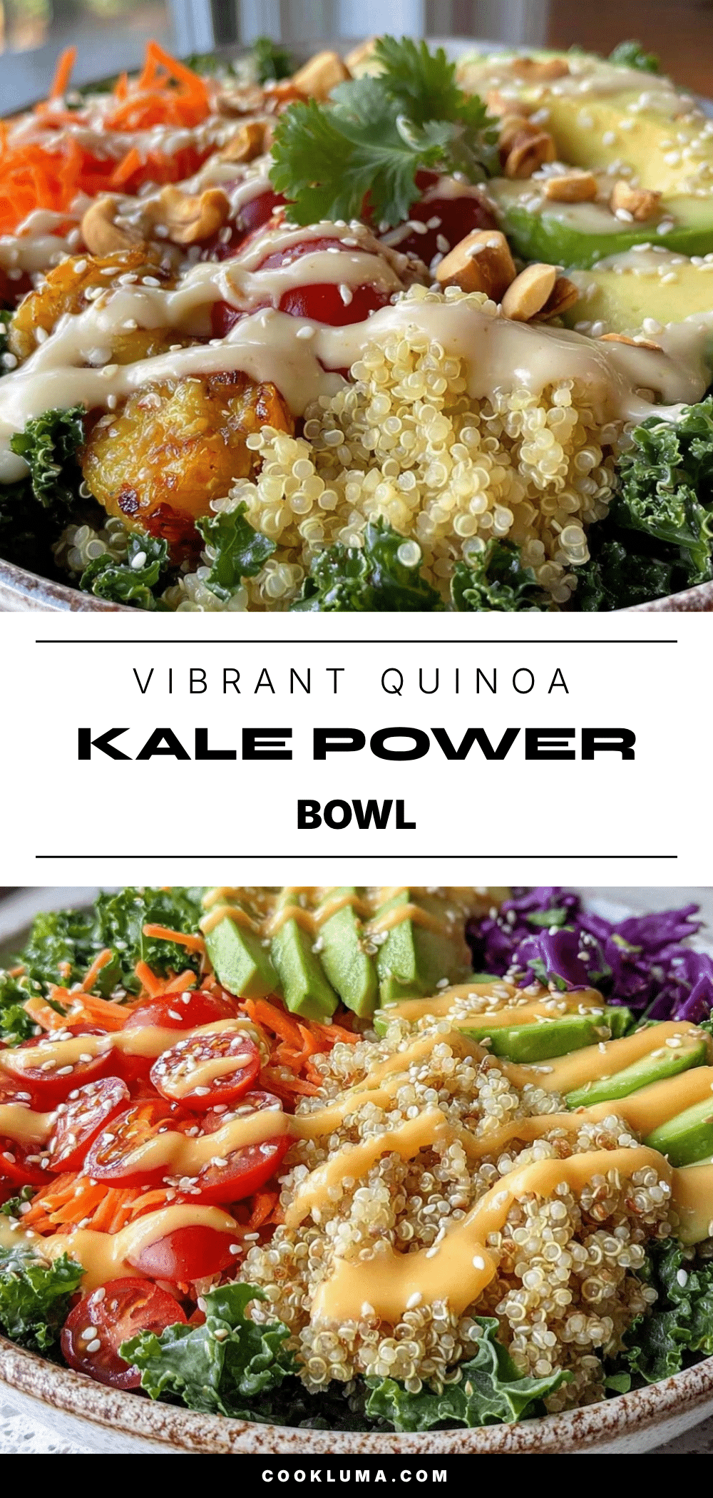 Fresh Quinoa and Kale Power Bowl recipe