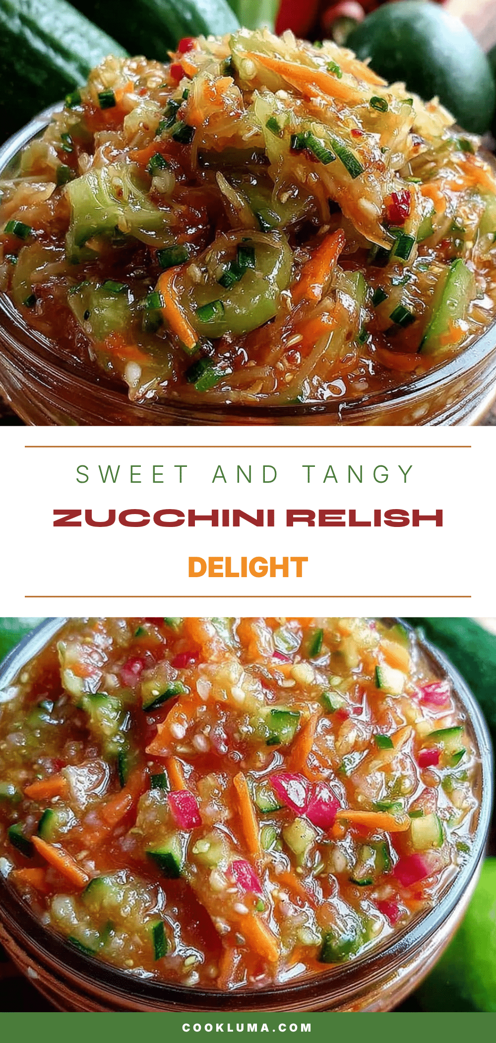 fresh sweet and tangy zucchini relish recipe