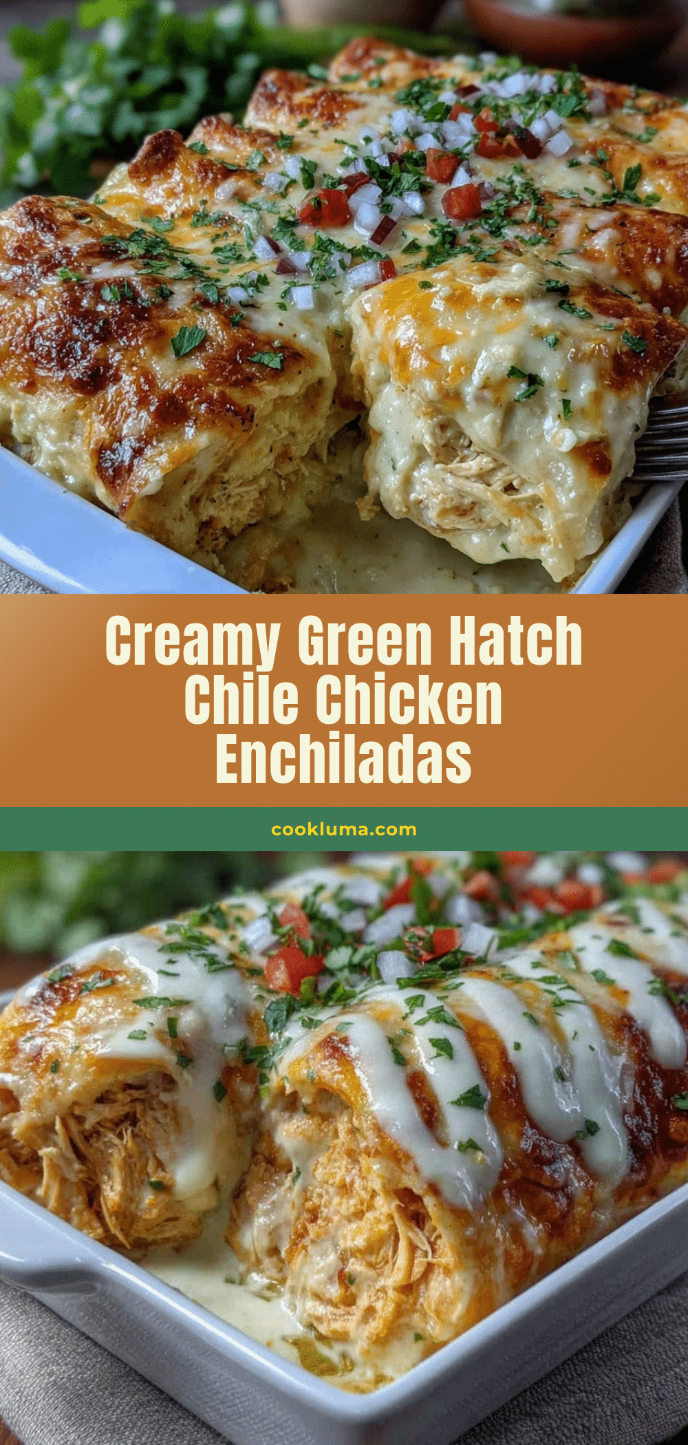 green Hatch chile chicken enchiladas recipe