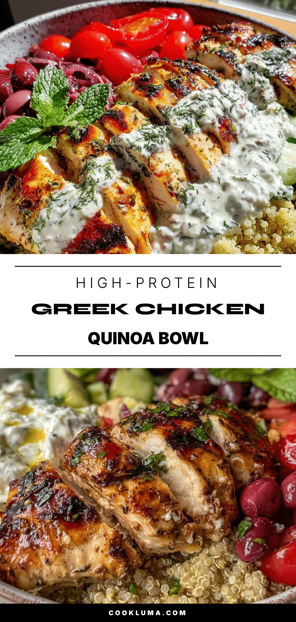 Healthy High-Protein Greek Chicken Bowl recipe