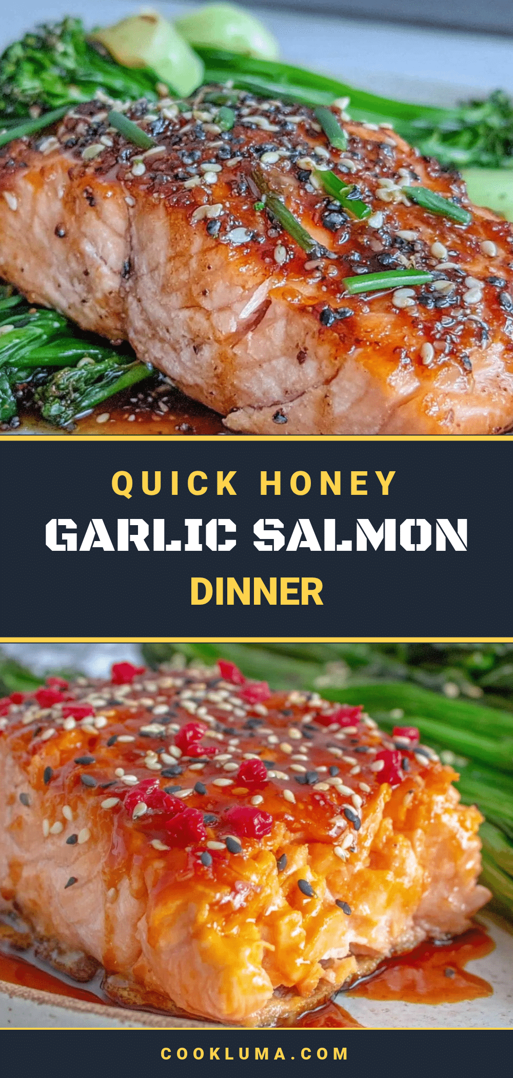 honey garlic sheet pan salmon recipe