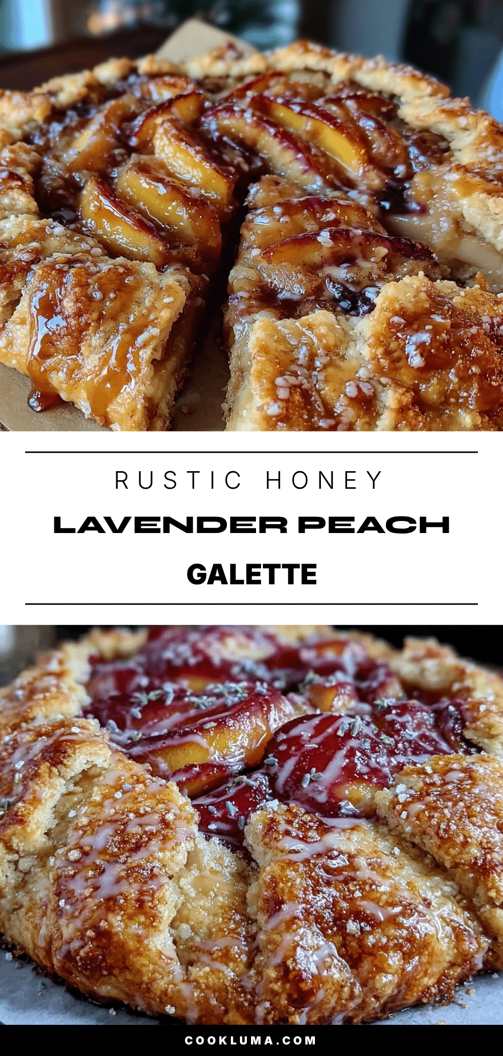 honey lavender peach galette recipe