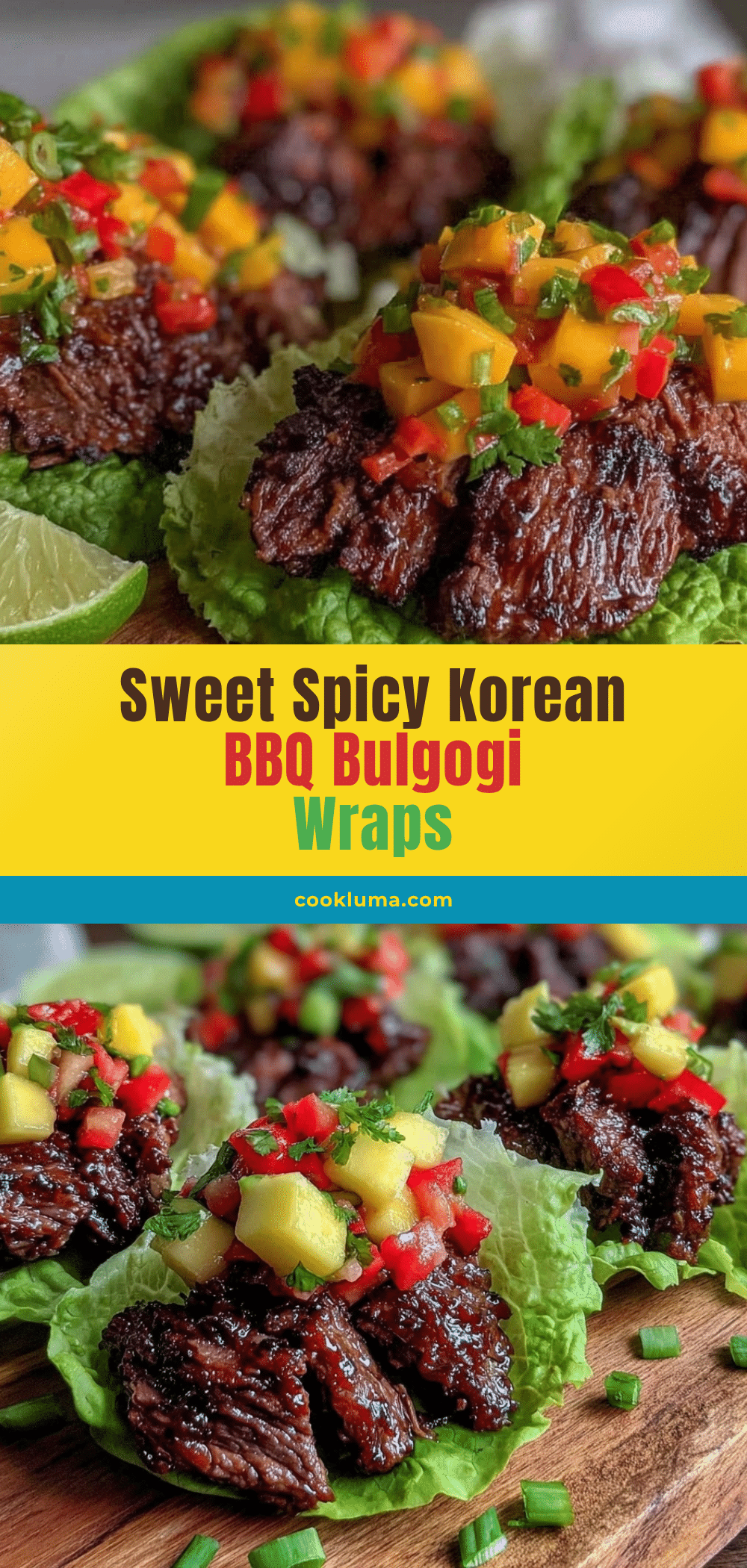 Korean BBQ bulgogi lettuce wraps recipe