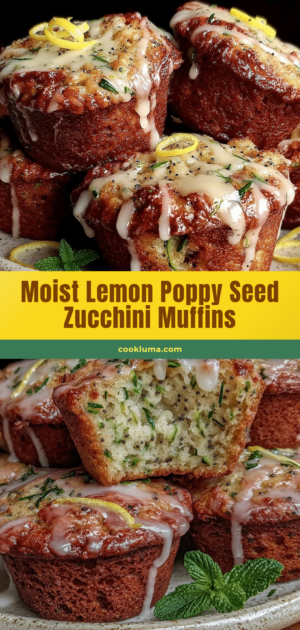 lemon poppy seed zucchini muffins recipe