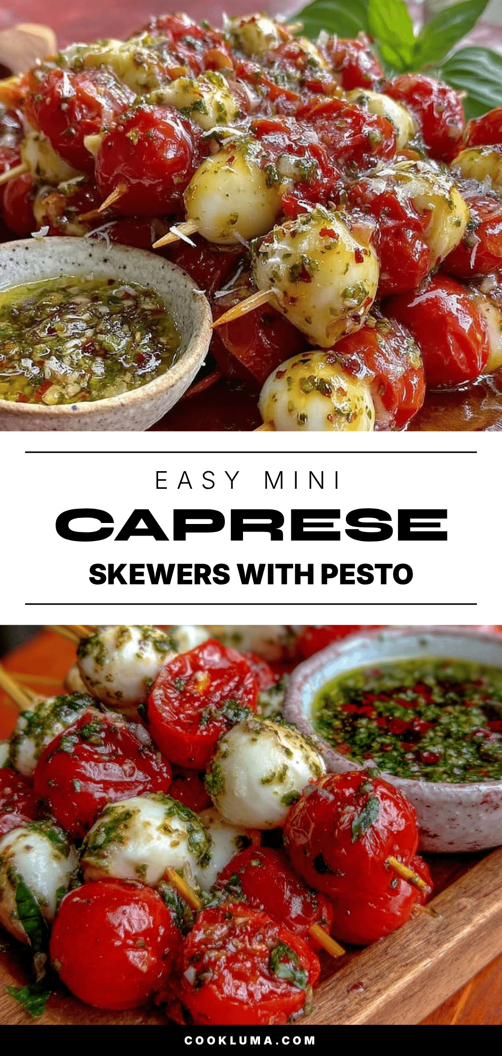 mini Caprese skewers recipe