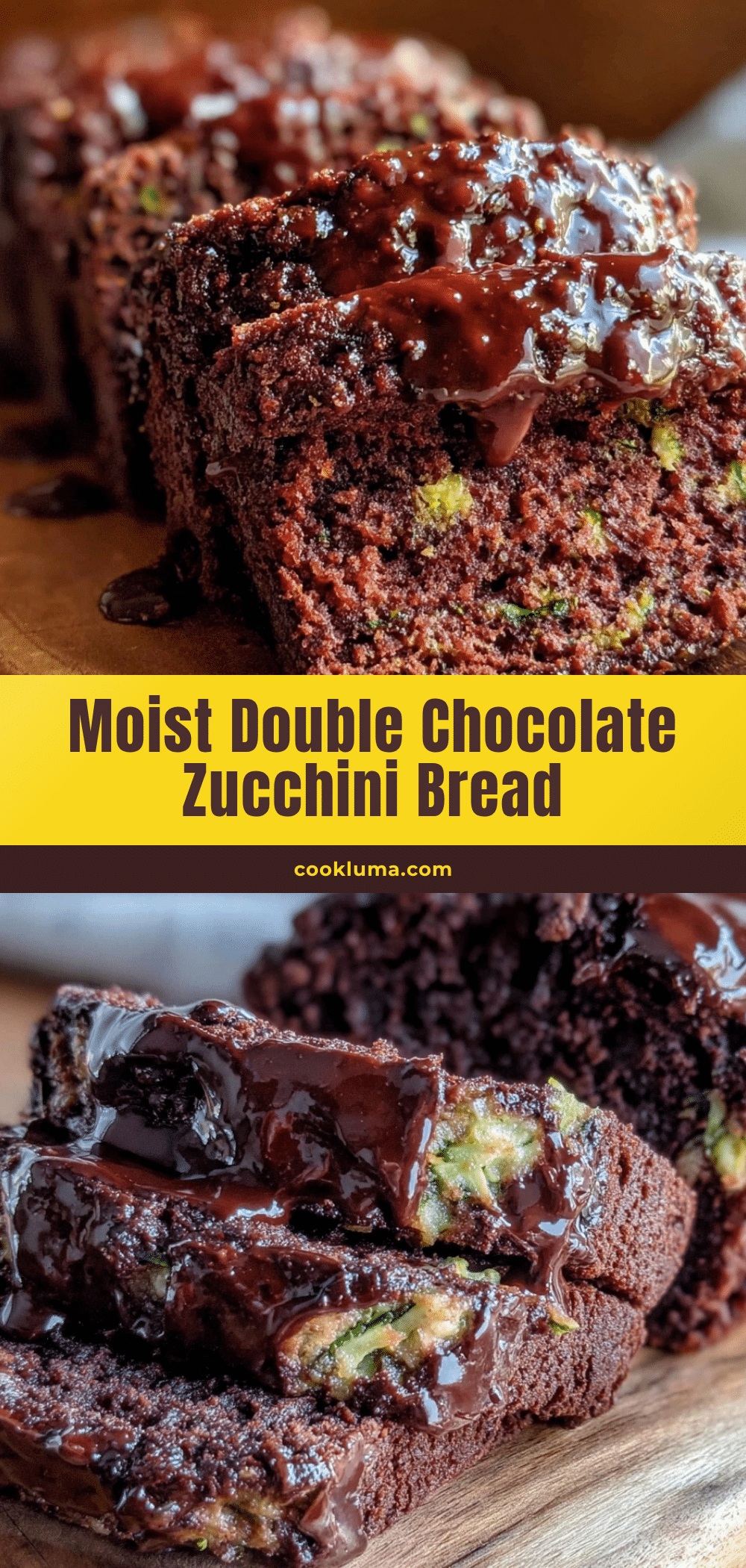 moist double chocolate zucchini bread recipe