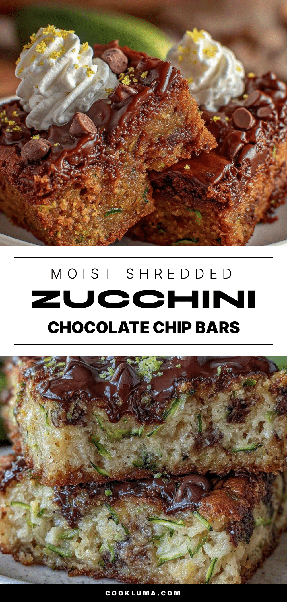 moist shredded zucchini chocolate chip bars recipe