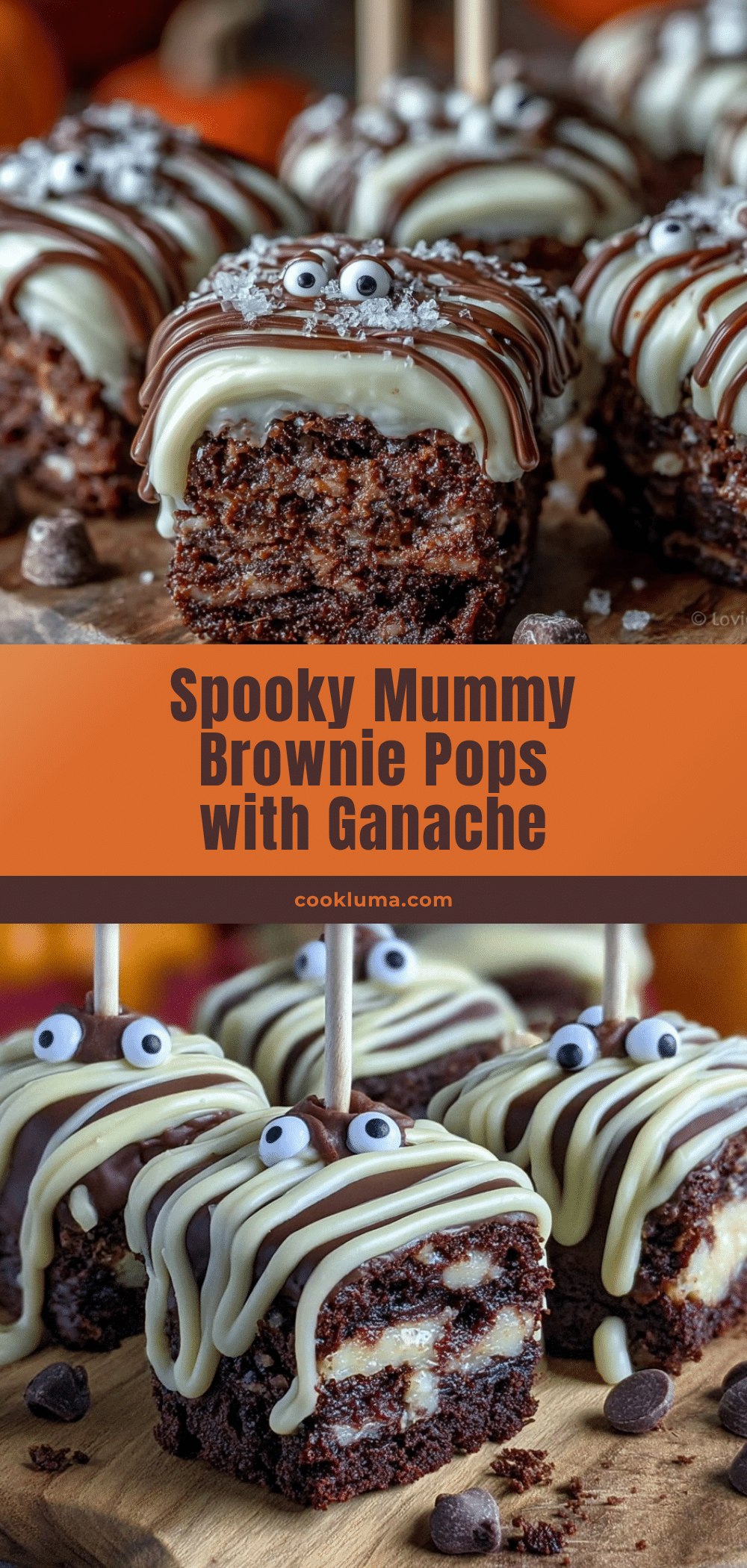 mummy brownie pops recipe