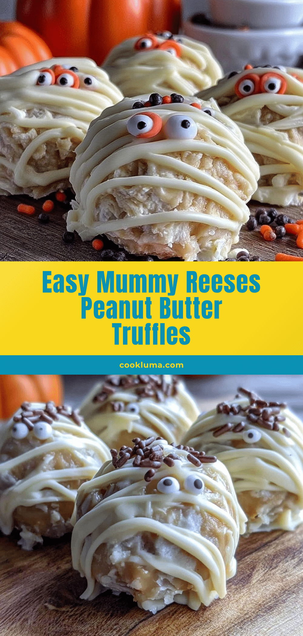 mummy reeses peanut butter no-bake truffles recipe