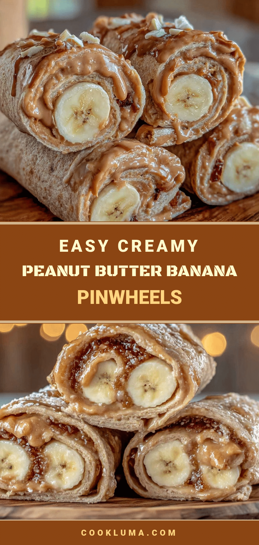 peanut butter banana pinwheel sandwiches recipe