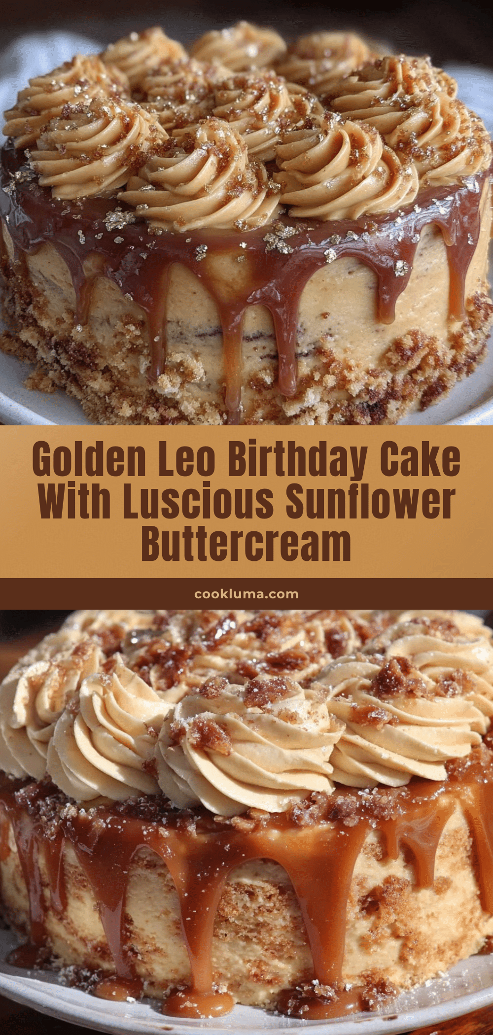 Perfect Golden Leo Birthday Cake recipe