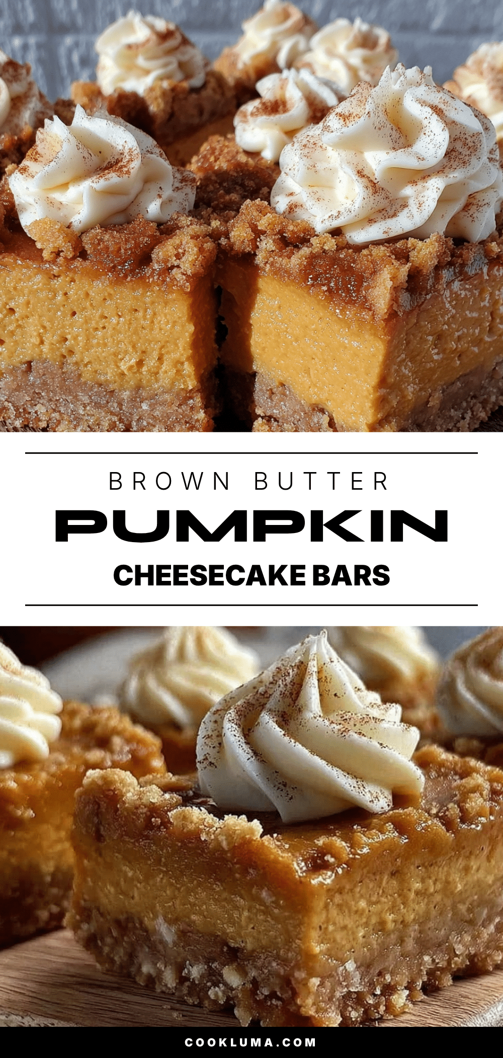 pumpkin cheesecake bars recipe