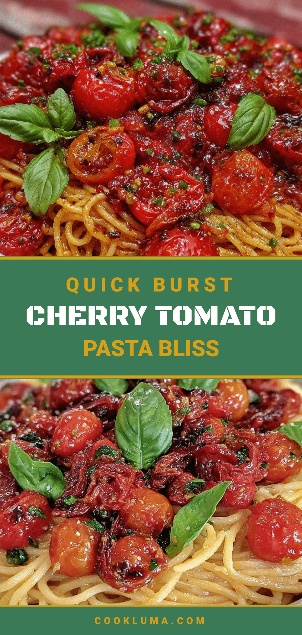 quick burst cherry tomato pasta recipe