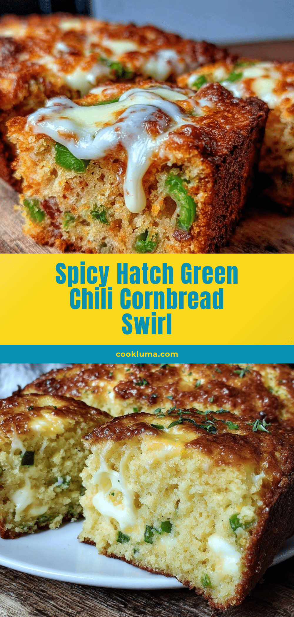 Savory Hatch Green Chili Cornbread recipe