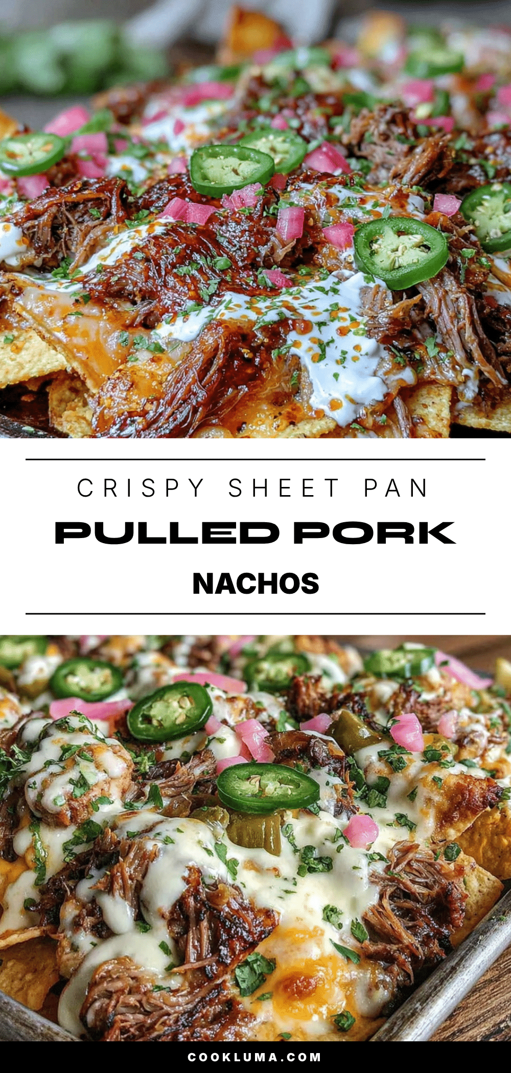 sheet pan pulled pork nachos recipe