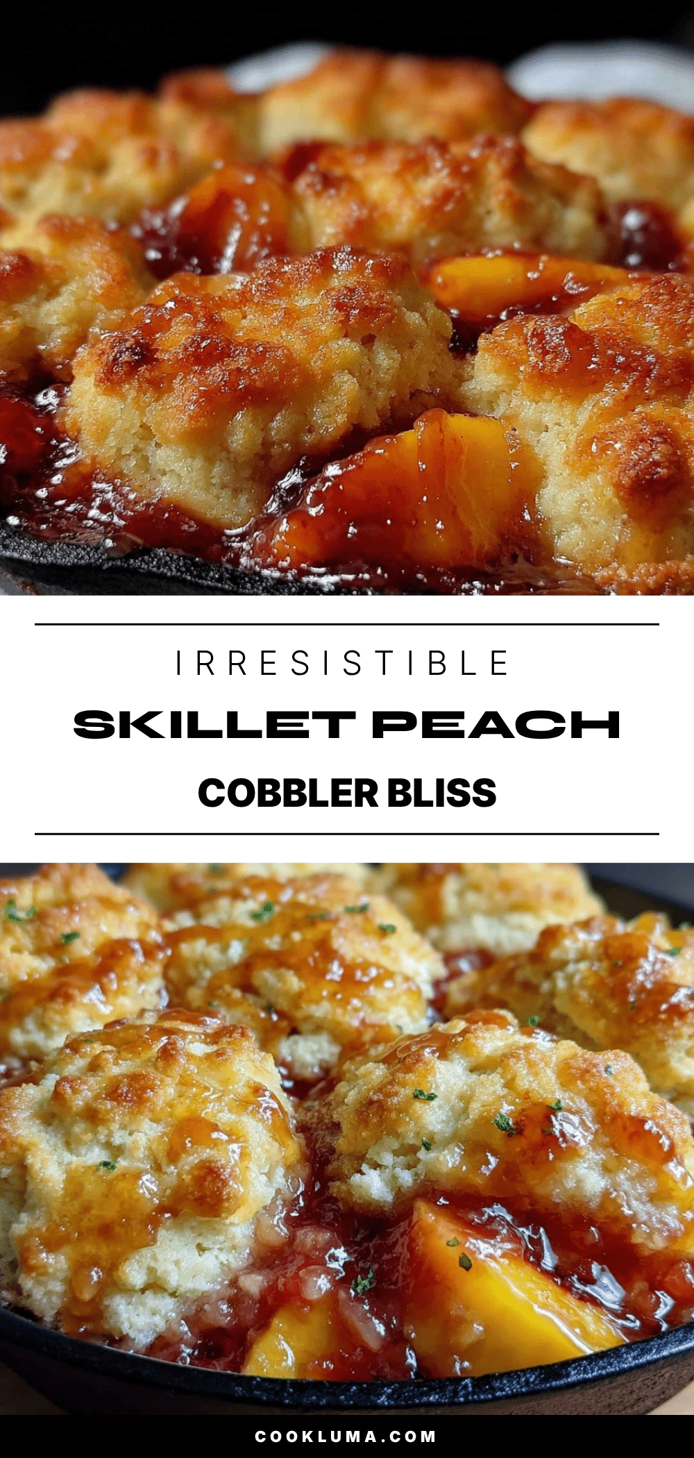 skillet peach cobbler recipe