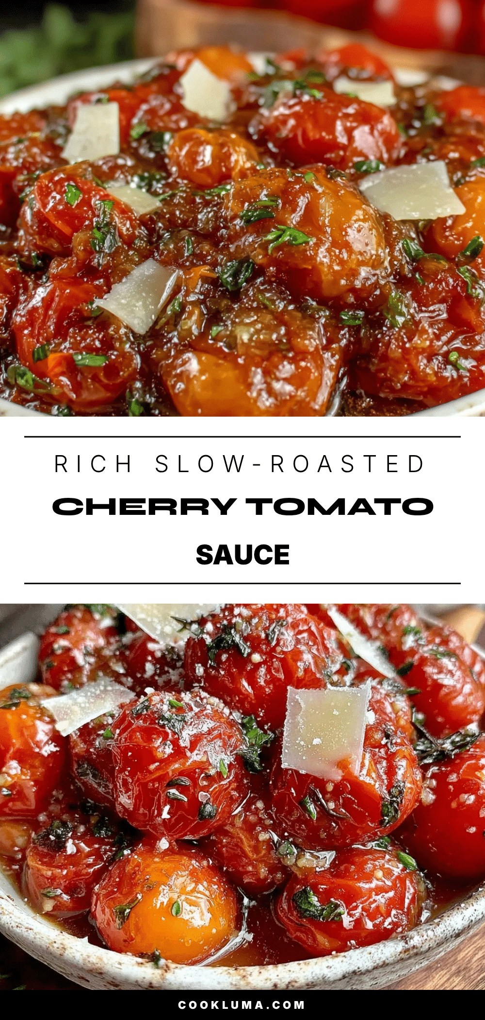 slow-roasted cherry tomato sauce recipe
