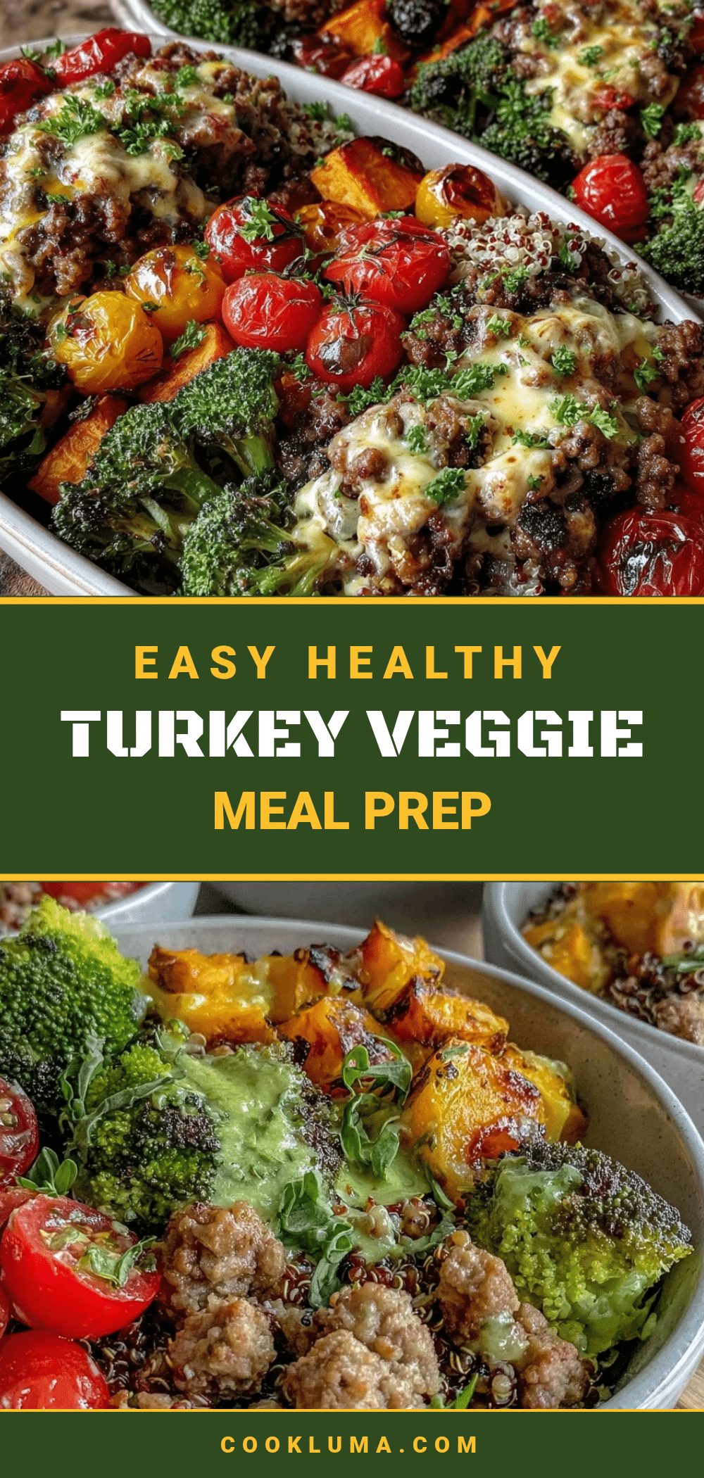 turkey and veggie meal prep bowls recipe