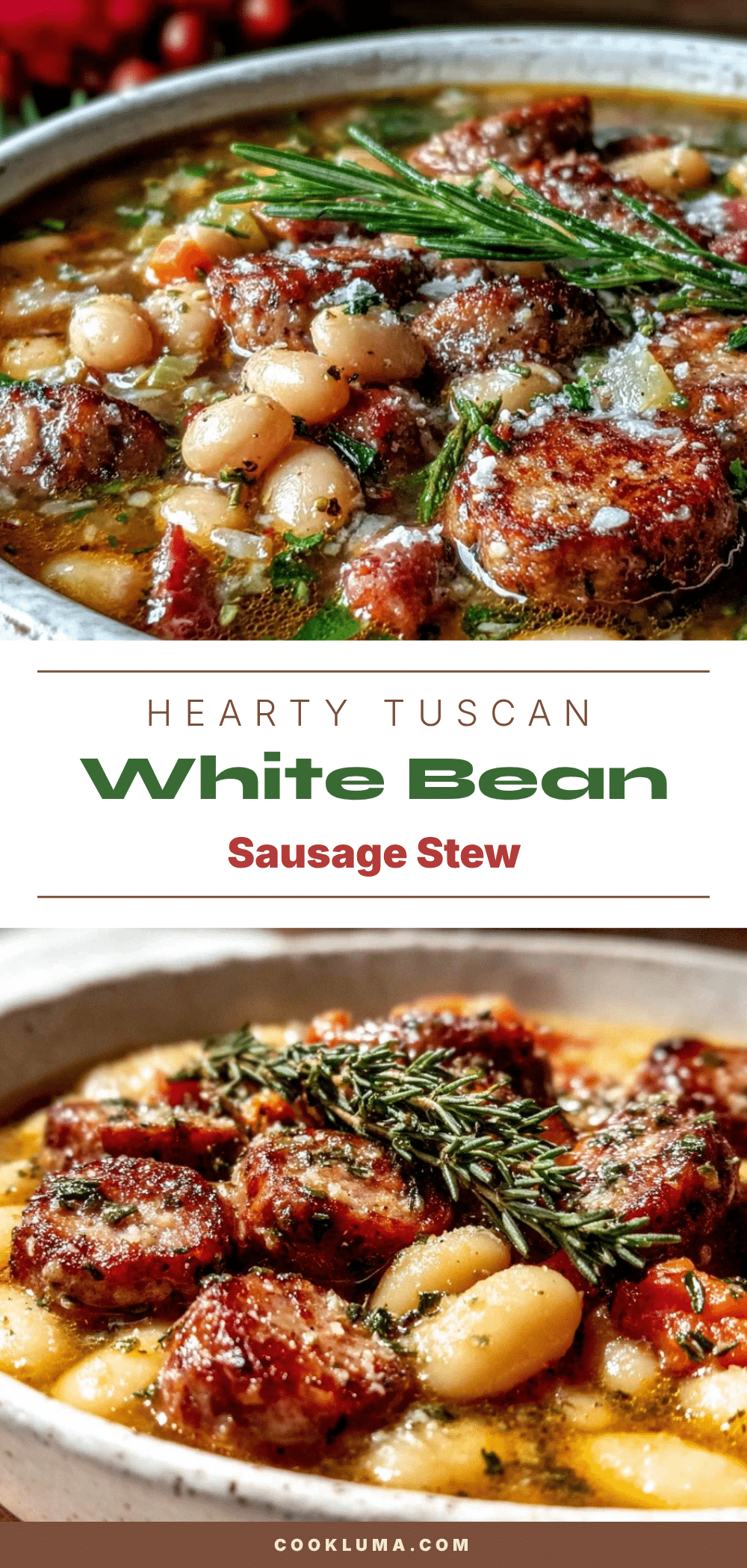 Tuscan White Bean and Sausage Stew recipe