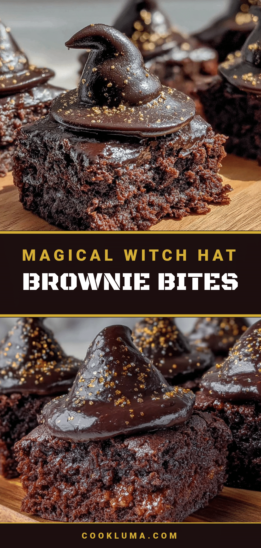 witch hat brownie bites recipe