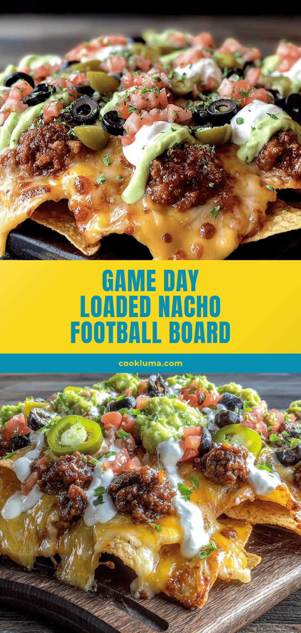 Best Loaded Nacho Football Board for Game Day recipe