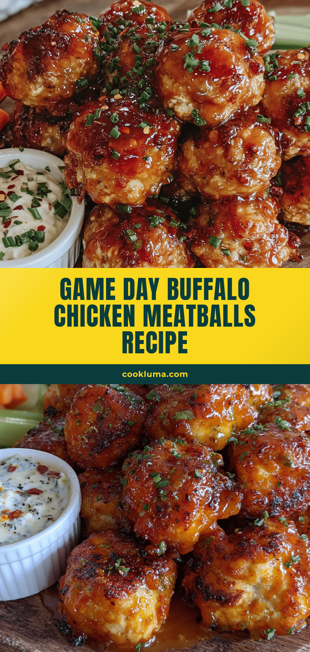 buffalo chicken meatballs recipe