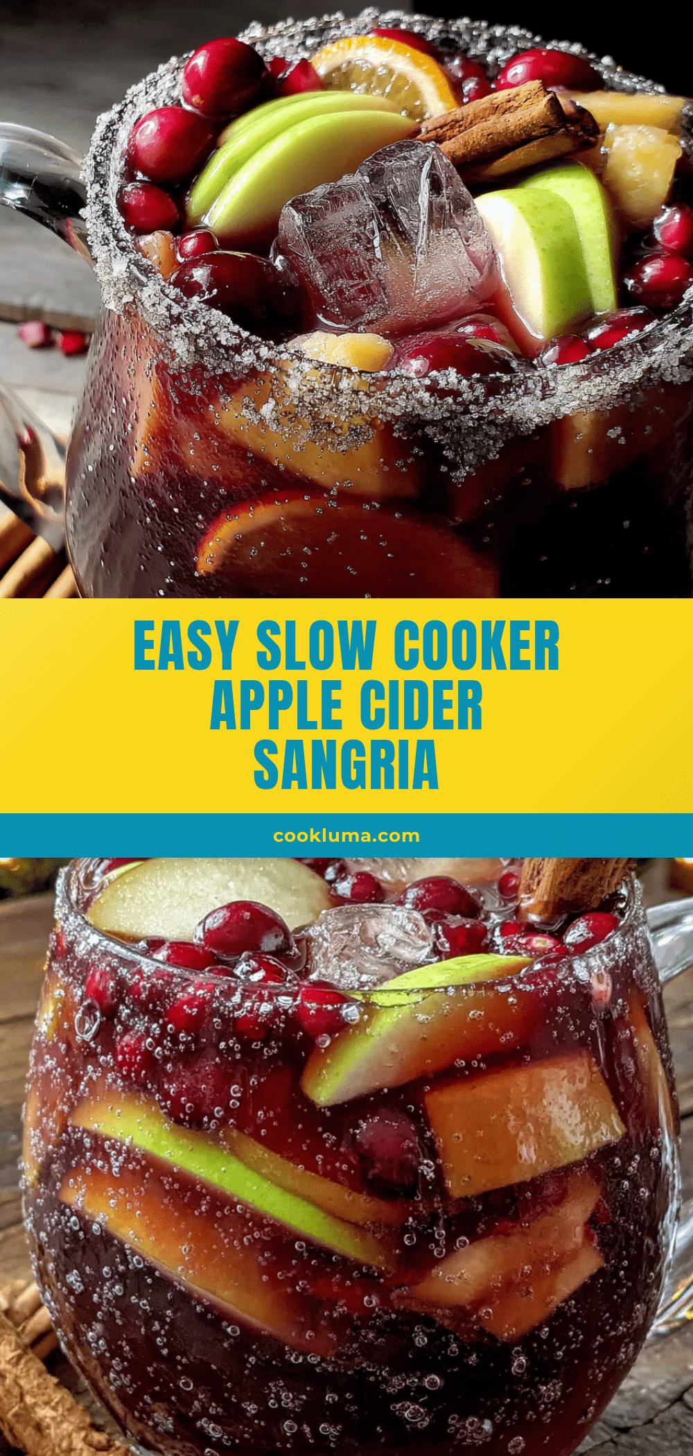 cozy slow cooker apple cider sangria recipe
