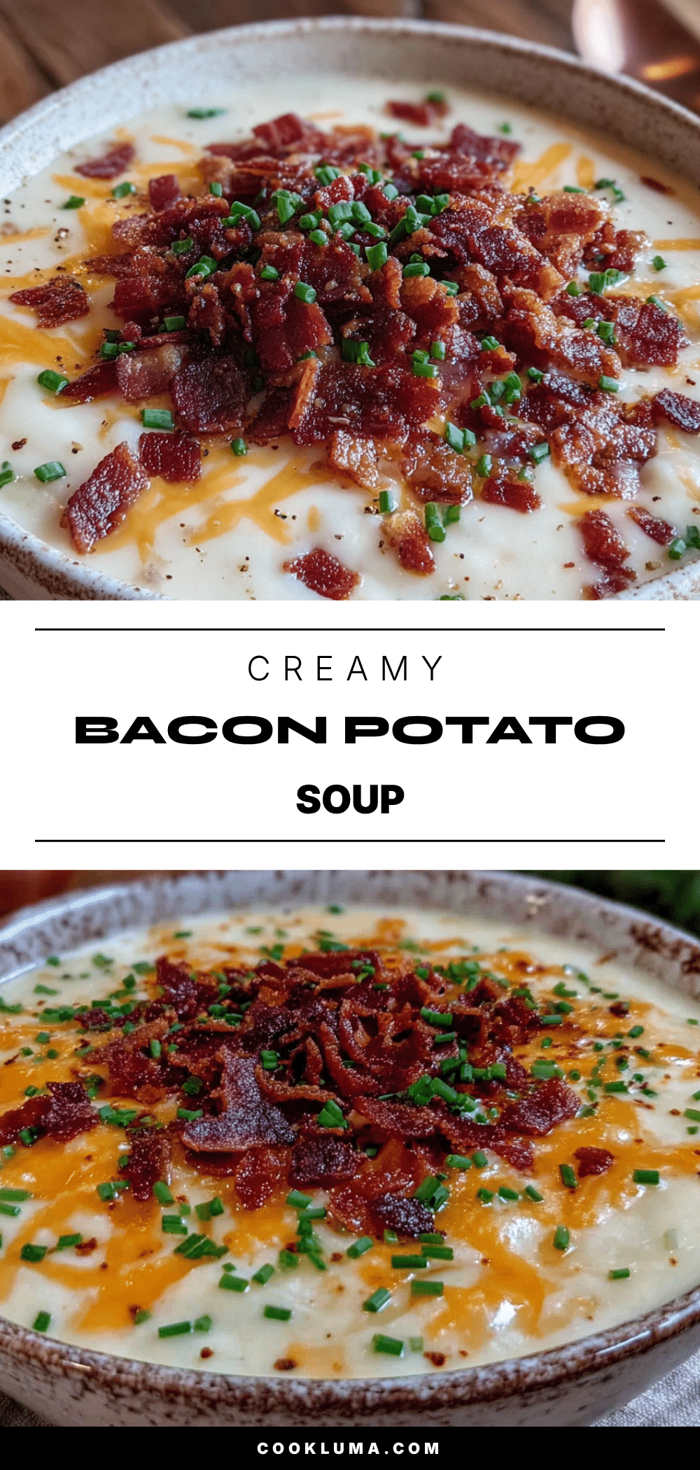 creamy crockpot potato soup with bacon and chives recipe
