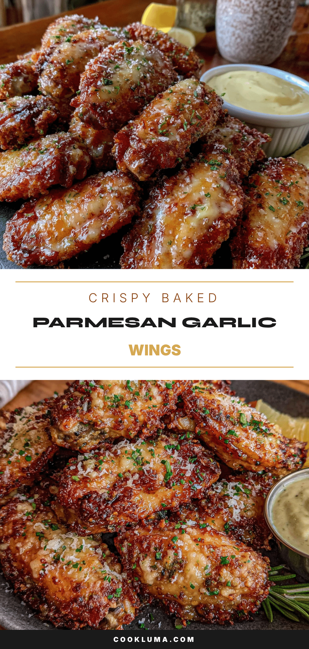 crispy baked parmesan garlic chicken wings recipe