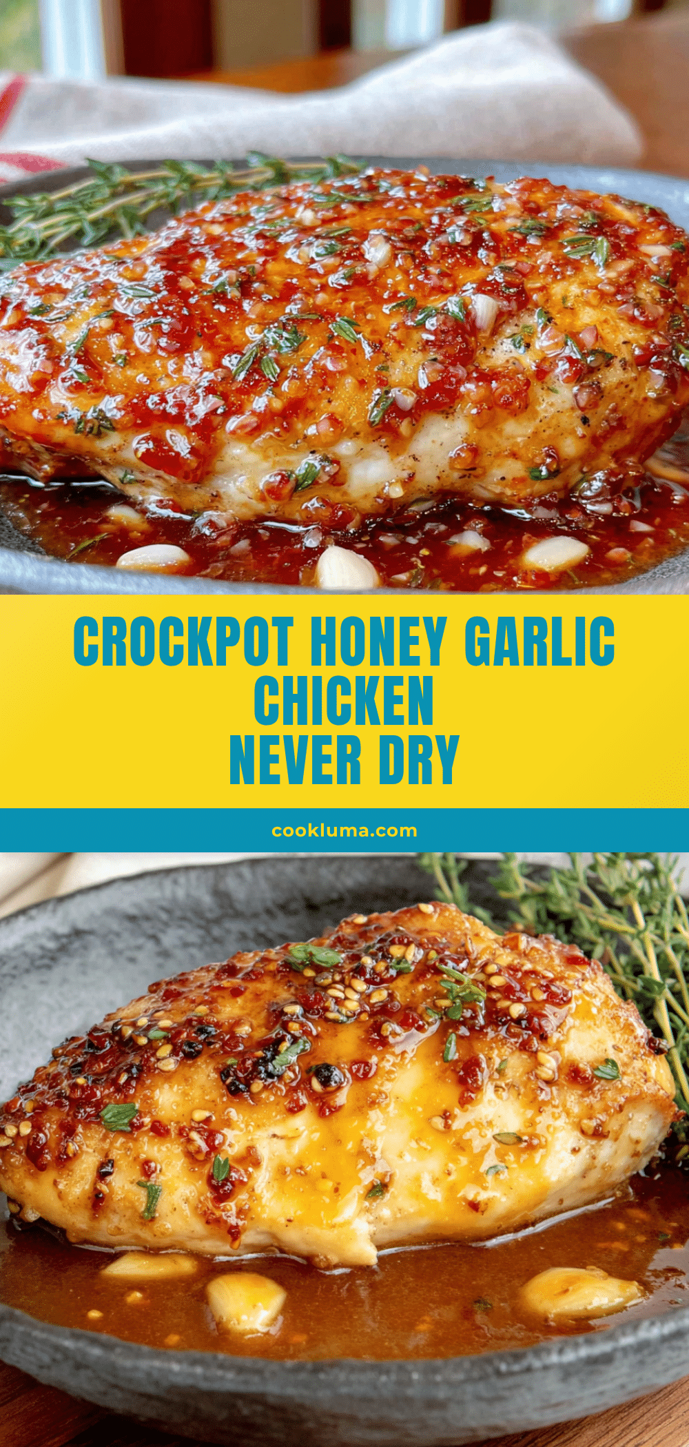 crockpot honey garlic chicken breast recipe